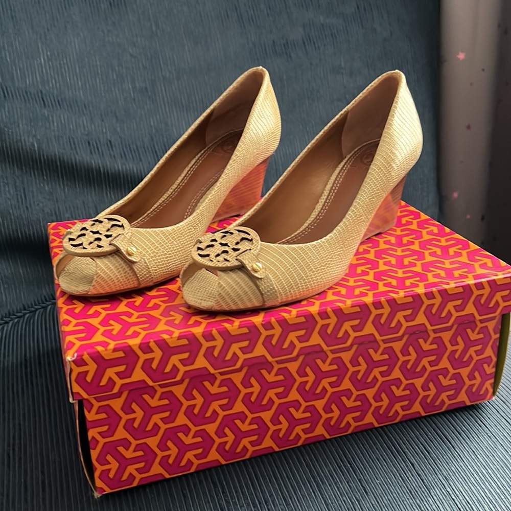 Tory Burch Mini Miller - Wedge Heels with Open Toe